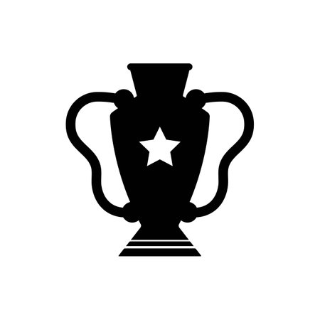Trophy icon vector illustration logo designのイラスト素材