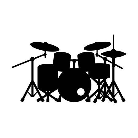 Drum music instrument icon vector illustration - vectorのイラスト素材