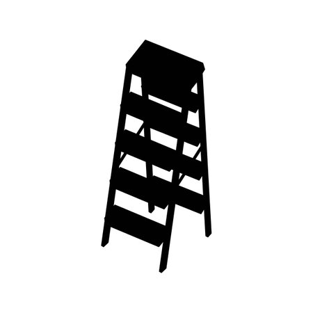 Folding ladder icon vector illustration symbol designのイラスト素材