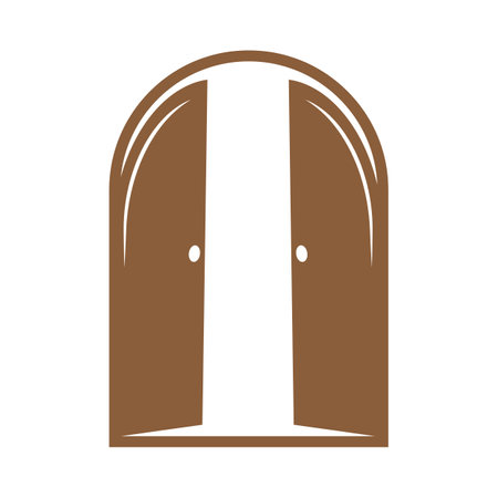 Door brand logo vector template designのイラスト素材