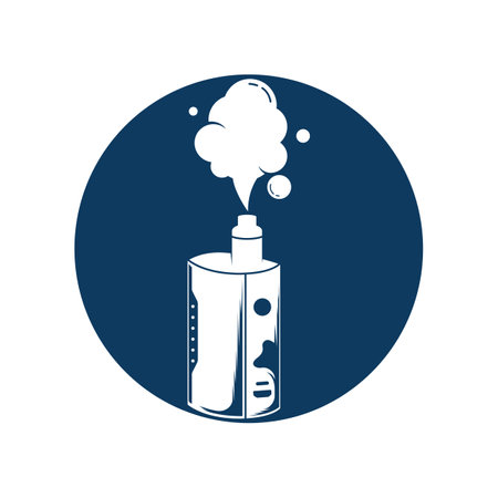Vape logo design concept vector. Vaping illustration design