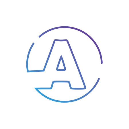 A Letter Logo Business Template Vector iconのイラスト素材