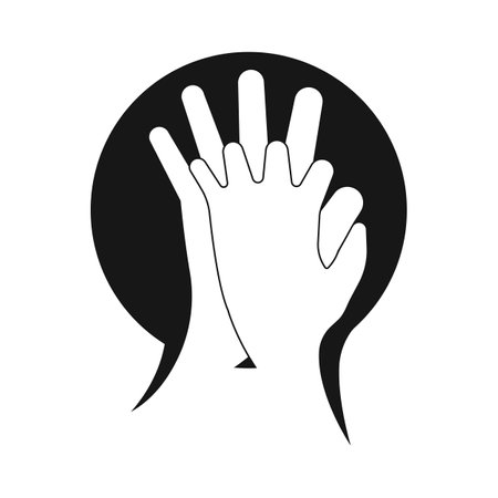 Hand Shake logo template illustration designのイラスト素材