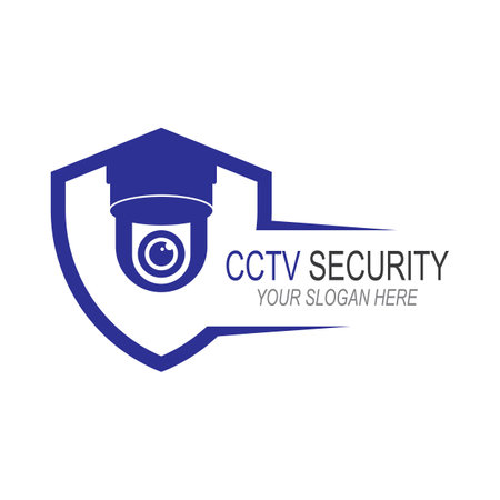Fixed CCTV, Security Camera Icon Vector Template Illustration Design
