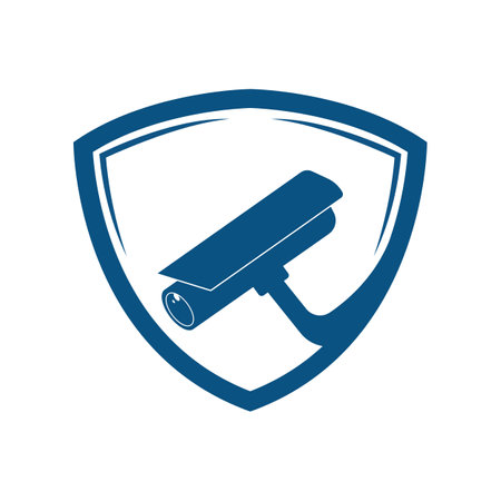 Fixed CCTV, Security Camera Icon Vector Template Illustration Design