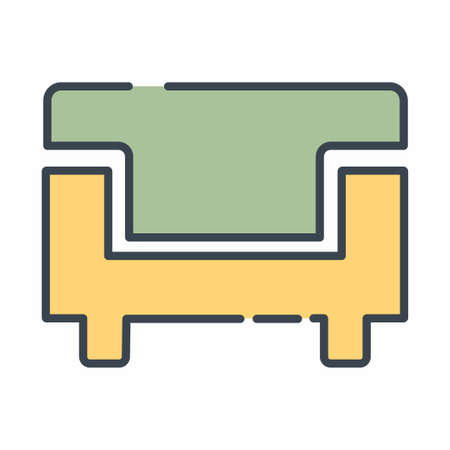 Vector Graphic of Seats - Line Cut Style - simple illustration. Editable stroke. Design template vector.outline style design.Vector graphic illustrationのイラスト素材