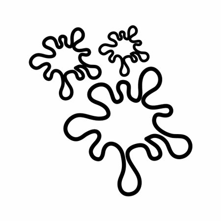 Icon Vector of Paint Ink - Line Style - simple illustration. Editable stroke. Design template vector.outline style design.Vector graphic illustrationのイラスト素材