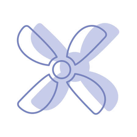 Vector Graphic of Fan - Twins Style - simple illustration. Editable stroke. Design template vector.outline style design.Vector graphic illustrationのイラスト素材