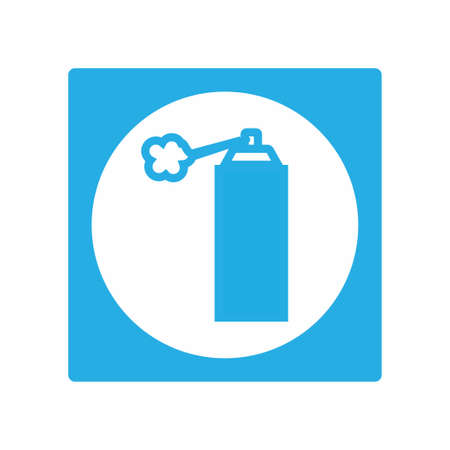 Icon Vector of Spray Paint - White Moon Style - simple illustration. Editable stroke. Design template vector.outline style design.Vector graphic illustrationのイラスト素材