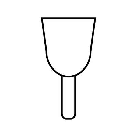 Icon Vector of Wall Plaster Tool - Line Style - simple illustration. Editable stroke. Design template vector.outline style design.Vector graphic illustrationのイラスト素材