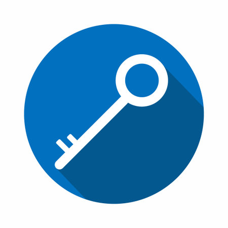 Vector Graphic of Key - Flat Style - simple illustration. Editable stroke. Design template vector.outline style design.Vector graphic illustrationのイラスト素材