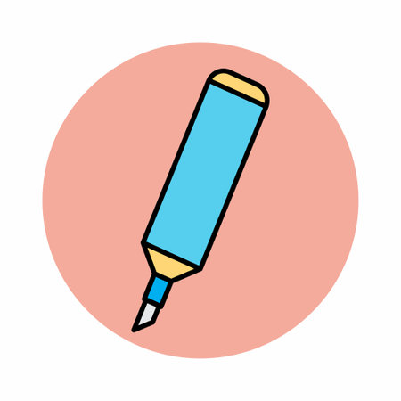 Icon Vector of Marker - Color Mate Style - simple illustration. Editable stroke. Design template vector.outline style design.Vector graphic illustrationのイラスト素材
