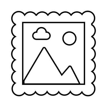 Icon Vector of Painting - Line Style - simple illustration. Editable stroke. Design template vector.outline style design.Vector graphic illustrationのイラスト素材