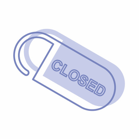 Vector Graphic of Closed Tag - Twins Style - simple illustration. Editable stroke. Design template vector.outline style design.Vector graphic illustrationのイラスト素材