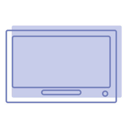 Vector Graphic of Television - Twins Style - simple illustration. Editable stroke. Design template vector.outline style design.Vector graphic illustrationのイラスト素材