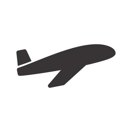 Vector Graphic of - Airplane - Black Style - simple illustration. Editable stroke. Design template vector.outline style design.Vector graphic illustrationのイラスト素材