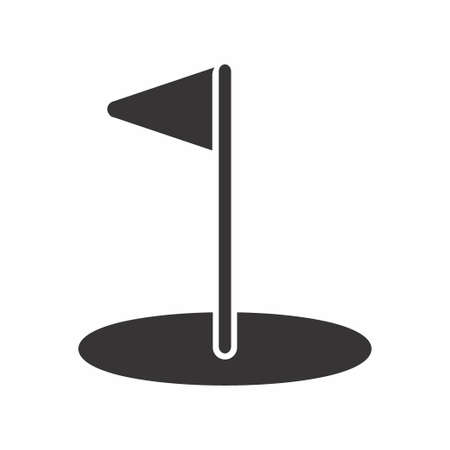 Vector Graphic of - Golf - Black Style - simple illustration. Editable stroke. Design template vector.outline style design.Vector graphic illustrationのイラスト素材