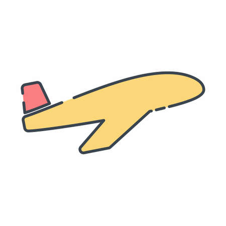 Vector Graphic of - Airplane - Line Cut Style - simple illustration. Editable stroke. Design template vector.outline style design.Vector graphic illustrationのイラスト素材