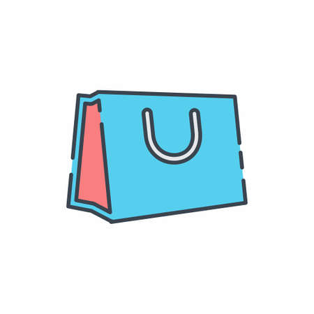 Vector Graphic of - Hand Carry Bag - Line Cut Style - simple illustration. Editable stroke. Design template vector.outline style design.Vector graphic illustrationのイラスト素材