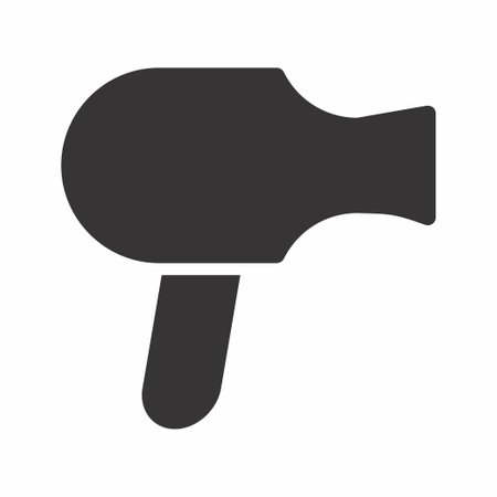 Vector Graphic of - Hair Dryer - Black Style - simple illustration. Editable stroke. Design template vector.outline style design.Vector graphic illustrationのイラスト素材