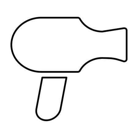 Vector Graphic of - Hair Dryer - Line Style - simple illustration. Editable stroke. Design template vector.outline style design.Vector graphic illustrationのイラスト素材