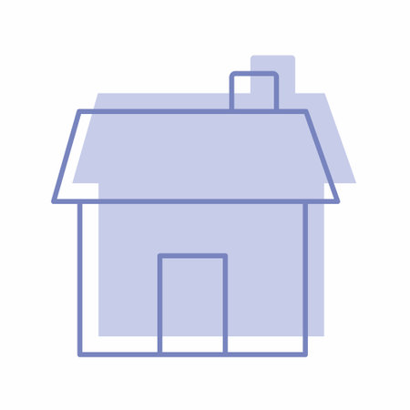 Vector Graphic of House - Twins Style - simple illustration. Editable stroke. Design template vector.outline style design.Vector graphic illustrationのイラスト素材