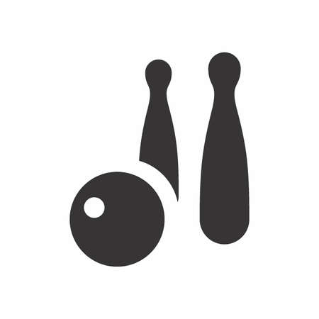 Vector Graphic of Bowling - Line Style - project.art line icon.symbol and sign.Editable stroke - simple illustration. Editable stroke. Design template vector.outline style design.Vector graphic illustrationのイラスト素材