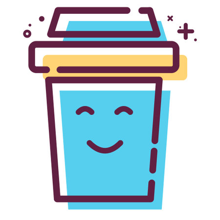 Icon Vector of Tea - MBE Syle - Simple illustration, Editable stroke, Design template vector, Good for prints, posters, advertisements, announcements, info graphics, etc.のイラスト素材