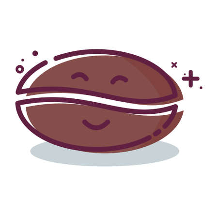 Icon Vector of Coffee Grain - MBE Syle - Simple illustration, Editable stroke, Design template vector, Good for prints, posters, advertisements, announcements, info graphics, etc.のイラスト素材