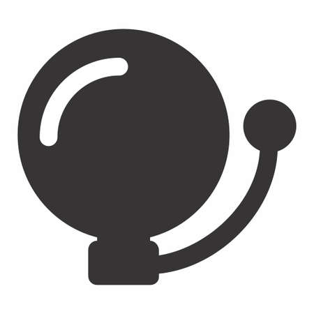 Icon Vector of School Alarm - Glyph Style - Simple illustration, Editable stroke, Design template vector, Good for prints, posters, advertisements, announcements, info graphics, etc.のイラスト素材