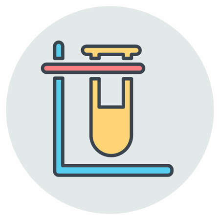 Icon Vector of Vials 4 Color Mate Style. Simple illustration, Editable stroke, Design template vector, Good for prints, posters, advertisements, announcements, info graphics, etc.のイラスト素材