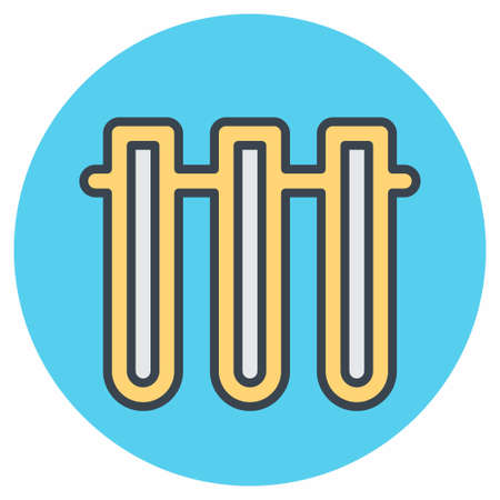 Icon Vector of Vials 2 Color Mate Style. Simple illustration, Editable stroke, Design template vector, Good for prints, posters, advertisements, announcements, info graphics, etc.のイラスト素材