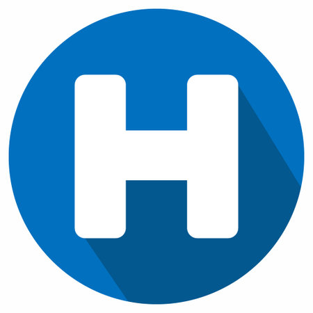 Icon Vector of Hospital 2 - Long Shadow Style - Simple illustration, Editable stroke, Design template vector, Good for prints, posters, advertisements, announcements, info graphics, etc.のイラスト素材