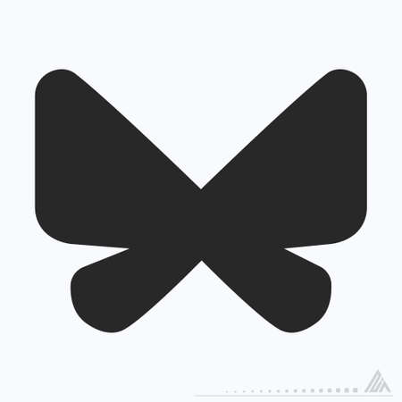 Icon Vector of Butterfly - Glyph Style - Simple illustration, Editable stroke, Design template vector, Good for prints, posters, advertisements, announcements, info graphics, etc.のイラスト素材