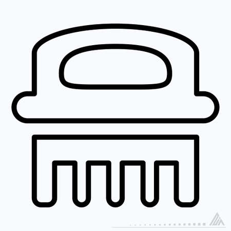 Icon Vector of Brush - Line Style - Simple illustration, Editable stroke, Design template vector, Good for prints, posters, advertisements, announcements, info graphics, etc.のイラスト素材