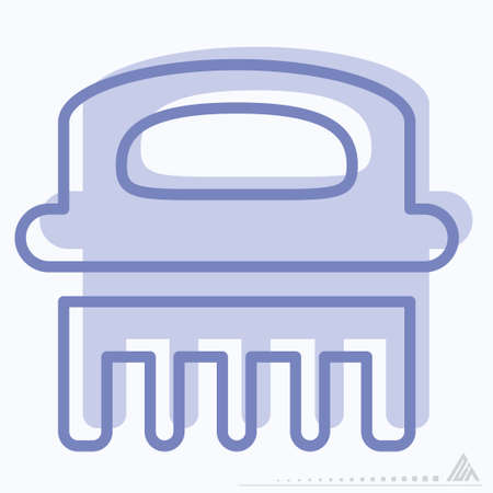 Icon Vector of Brush - Two Tone Style- Simple illustration, Editable stroke, Design template vector, Good for prints, posters, advertisements, announcements, info graphics, etc.のイラスト素材