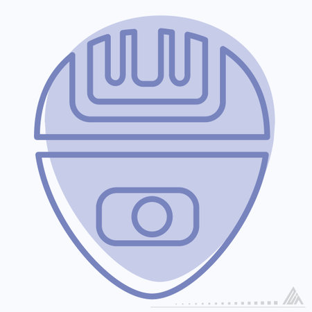 Icon Vector of Epilator - Two Tone Style - Simple illustration, Editable stroke, Design template vector, Good for prints, posters, advertisements, announcements, info graphics, etc.のイラスト素材