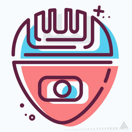 Icon Vector of Epilator - MBE Syle - Simple illustration, Editable stroke, Design template vector, Good for prints, posters, advertisements, announcements, info graphics, etc.のイラスト素材
