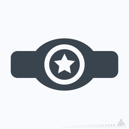 Icon Boxing Medal - Glyph Style - Simple illustration, Editable stroke, Design template vector, Good for prints, posters, advertisements, announcements, info graphics, etc.のイラスト素材