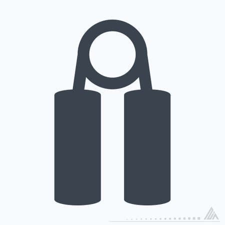 Icon Muscle Maker - Glyph Style - Simple illustration, Editable stroke, Design template vector, Good for prints, posters, advertisements, announcements, info graphics, etc.のイラスト素材