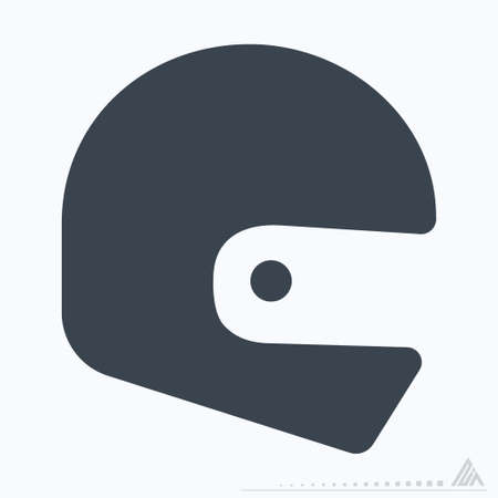 Icon Motor Racing - Glyph Style - Simple illustration, Editable stroke, Design template vector, Good for prints, posters, advertisements, announcements, info graphics, etc.のイラスト素材