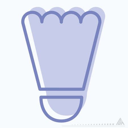 Icon Badminton 2 - Two Tone Style - Simple illustration, Editable stroke, Design template vector, Good for prints, posters, advertisements, announcements, info graphics, etc.のイラスト素材