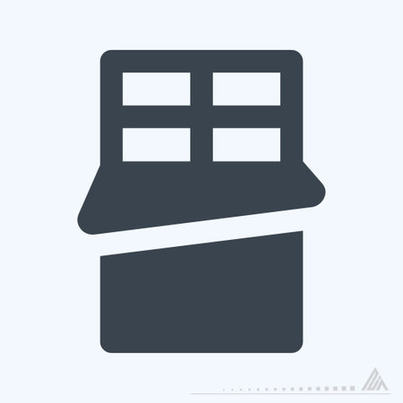 Icon Chocolate - Glyph Style - Simple illustration, Editable stroke, Design template vector, Good for prints, posters, advertisements, announcements, info graphics, etc.のイラスト素材