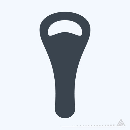Icon Bottle Opener - Glyph Style - Simple illustration, Editable stroke, Design template vector, Good for prints, posters, advertisements, announcements, info graphics, etc.のイラスト素材