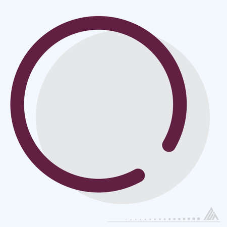 Icon Full Moon - MBE Syle - Simple illustration, Editable stroke, Design template vector, Good for prints, posters, advertisements, announcements, info graphics, etc.のイラスト素材