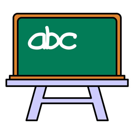 Cartoon Green Board.vector illustrationのイラスト素材