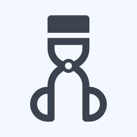 Icon Eyelash Curlers - Glyph Style - Simple illustration, Editable stroke, Design template vector, Good for prints, posters, advertisements, announcements, info graphics, etc.のイラスト素材
