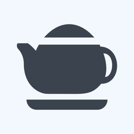Icon Tea Maker - Glyph Style - Simple illustration, Editable stroke, Design template vector, Good for prints, posters, advertisements, announcements, info graphics, etc.のイラスト素材