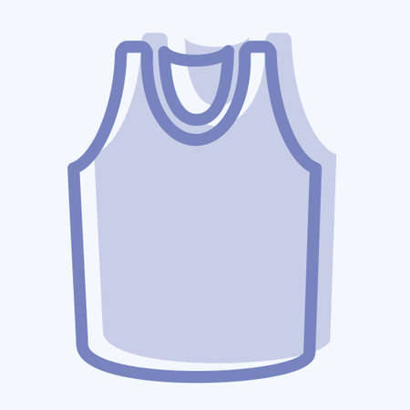 Icon Shirt 2 - Two Tone Style,Simple illustration,Editable stroke,Design template vector, Good for prints, posters, advertisements, announcements, info graphics, etc.のイラスト素材