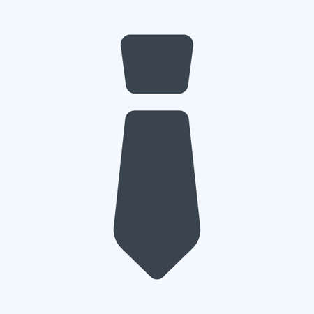 Icon Tie - Glyph Style,Simple illustration,Editable stroke,Design template vector, Good for prints, posters, advertisements, announcements, info graphics, etc.のイラスト素材